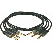 KLOTZ PP-JJ0060 3 патч кабеля для соединения педалей, дл 60 см, разъёмы mono jack (TS) KLOTZ (прямые)