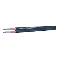 QUIK LOK CM822 PROFESSIONAL TWIN FLAT SHIELDED CABLE 2x