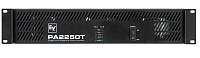 Electro-Voice PA 2250T инсталляционный усилитель, 2 x 250 Вт @ 4 Ом, 70/100В, 125 Вт @ 8 Ом, вес 23,5 кг, 2U