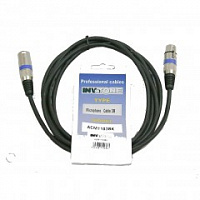 Invotone ACM1105/B - микрофонный кабель, XLRF <-> XLRM, длина 5 м (синий)