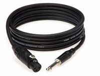 KLOTZ M1FS1B0200 кабель микрофонный XLR Female - Jack 6,3 Stereo 2 m