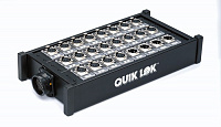 QUIK LOK BOX309 STAGE BOX AUDIO SYSTEM 24X8 NEUTRIK SER