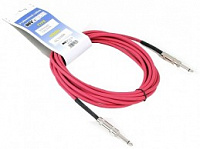 Invotone ACI1002/R - инструментальный кабель, 6,3 джек моно <-> 6,3 джек моно, длина 2 м (красный)