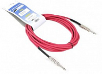 Invotone ACI1005/R - инструментальный кабель, 6,3 джек моно <-> 6,3 джек моно, длина 5 м (красный)