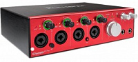 Focusrite Clarett 4Pre Thunderbolt  интерфейс, 18 входов/8 выходов.