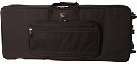 GATOR GK-61-SLIM - нейлоновый кейс с жесткой рамкой для клавиш,тонкий, 61кл., с колесами