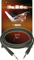 KLOTZ KIK4,5PPSW готовый инструментальный кабель, длина 4.5м, разъемы KLOTZ Mono Jack (прямой-прямой), цвет черный