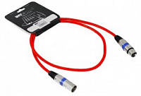 Invotone ACM1102/R - микрофонный кабель,  XLR F <-> XLR M длина 2 м (красный)