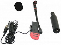 INVOTONE ISM500 - микрофон для дух.инструм., в комплекте кабель 3м, переходник прищепка, ветрозащита