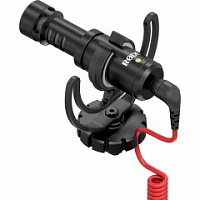 RODE VideoMicro Накамерный микрофон, кардиоидный, длина 80 мм и вес 42 грамма. Виброзащищенное крепление, разъем 3,5мм TRS