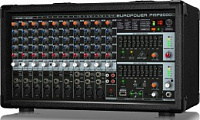 Behringer PMP2000D - микшер-усилит, 2x500 Вт на 8 Ом (2 x 1000 Вт на 4 Ом),14 каналов