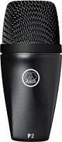 AKG P2 микрофон для озвучивания басовых инструментов и комбо динамический кардиоидный, разъём XLR, 20-16000Гц, 2,5мВ/Па