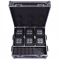 CHAUVET-DJ Freedom Flex H4 IP X6 Комплект из 6 светодиодных светильников Freedom Flex H4 IP в транспортировочном кейсе