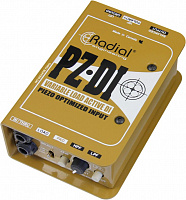 Radial Tonebone PZ-DI  селектор сигнала гитарного звукоснимателя (магнитный/пьезо), директ бокс