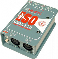 Radial TWIN ISO  2-х канальный изолятор, 100% защита от эл. магн. наводок, вх 2x XLR, выход 2x XLR
