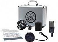 AKG C414XLS конденсаторный микрофон с 1" мембраной 2072Z00220. В комплекте: H85 держатель, PF80 поп-фильтр, W414 ветрозащита, кейс жесткий