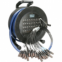 KLOTZ C24/8M30 мультикор на катушке, 24 входа XLR, 8 выходов XLR, разъемы Amphenol, длина 30 m